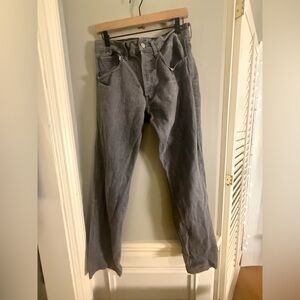 Vintage Levi’s 501 Button Fly Gray Jeans Made in USA W32 L30